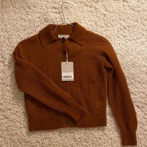 *NWT* Everlane Alpaca Collared Cardigan - Rosewood